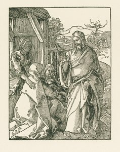 المسيح يأخذ إجازة من أمه، حوالي 1508-1509 (نقش خشبي)
