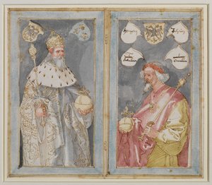 الأباطرة شارلمان و Sigismund ، 1507-1510 حوالي بواسطة ألبريشت دورر