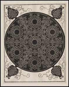 العقدة الرابعة ، 7 مجموعات دائرية من العقد مع مراكز سوداء ، c.1506 بواسطة ألبريشت دورر