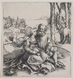 الزوجان غير المنوعان، حوالي عام 1495 (نقش)