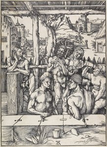 حمام الرجال ، ج. 1496-1497 بواسطة ألبريشت دورر