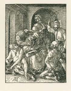السخرية من المسيح، حوالي 1508-1509 (نقش خشبي) بواسطة ألبريشت دورر أو ديرير