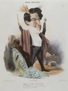 كاريكاتير جاكوب مايربير (1791-1864) ملحن ألماني