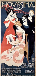ملصق إعلاني لمجلة نوفيسيما للفنون والآداب حوالي عام 1920 بواسطة ألياردو ترزي