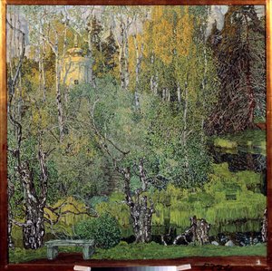 "" Le parc Neskoutchny a Moscou "Peinture d