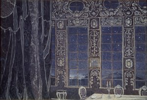 تصميم المسرح لمسرحية دون جوان من J.-B. موليير ، 1910 بواسطة ألكسندر ياكوفليفيتش جولوفين