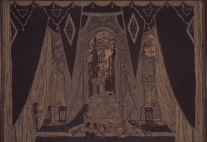 تصميم المسرح لمسرحية دون جوان من J.-B. موليير ، 1910 بواسطة ألكسندر ياكوفليفيتش جولوفين