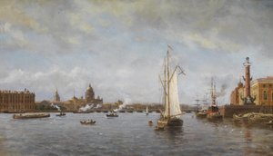 منظر لنيفا في جزيرة فاسيليفسكي ، 1898