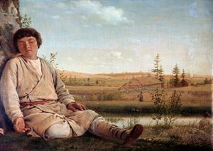 الراعي النائم ، بقلم أليكسي فينيتسيانوف (1780-1847) بواسطة أليكسي جافريلوفيتش فينيسيانوف