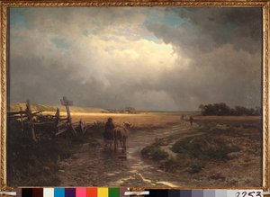 الذوبان (الذوبان) - رسم أليكسي كوندراتيفيتش سافراسوف (سافراسوف) (1830-1897) ، زيت على قماش. بواسطة أليكسي كوندراتيفيتش سافراسوف