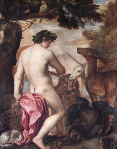 أورفيوس سحر الحيوانات (زيت على قماش) بواسطة Alessandro (1588–1649) (Attr. to) Titian (Workshop of) and Padovanino