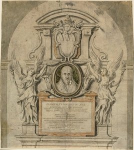 تصميم نصب تذكاري للبابا غريغوري الخامس عشر بواسطة Alessandro Algardi