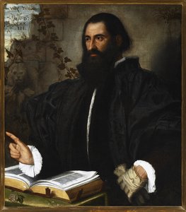 صورة لبيترو أندريا ماتيولي (Pierandrea Matthioli ، Matthiole ، Matthiolus (1501-1578) ، medecin et botaniste italien). لوحة لأليساندرو بونفيتشينو ديت إيل موريتو (1498-1554) ، زيت على تويلي ، 84x75 سم. جنوة ، متحف سترادا نوفا © لويزا ريتشيارين بواسطة أليساندرو بونفيتشينو موريتو