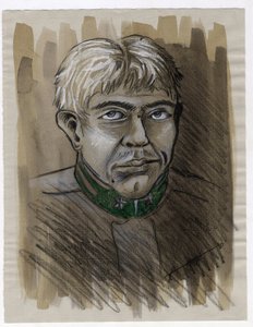الحرب العالمية الأولى 1914-1918: صورة لجندي شاب صياد جبال الألب (صياد جبال الألب) للجيش الإيطالي في عام 1915. رسم أليساندرو لوناتي بواسطة أليساندرو لوناتي