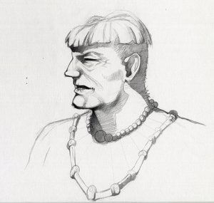 صورة قرصان (قرصان) أو تمثال نصفي للبحار. رسم أليساندرو لوناتي. بواسطة أليساندرو لوناتي