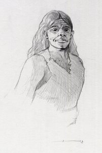 صورة قرصان (قرصان) أو تمثال نصفي للبحار. رسم أليساندرو لوناتي. بواسطة أليساندرو لوناتي