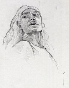 صورة قرصان (قرصان) أو تمثال نصفي للبحار. رسم أليساندرو لوناتي. بواسطة أليساندرو لوناتي