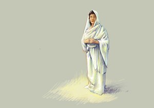 الآثار الرومانية: تمثيل السيدة الرومانية - رسم أليساندرو لوناتي بواسطة أليساندرو لوناتي