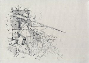 الإمبراطورية الثانية (1852-1870): إطلاق نار على المشاة ، جندي من الجيش النمساوي ، النمساوي المجري (النمساوي المجري) بواسطة أليساندرو لوناتي