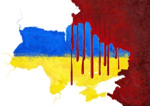 دماء أوكرانيا من قبل روسيا ، 2022 (رسم توضيحي) بواسطة أليساندرو لوناتي