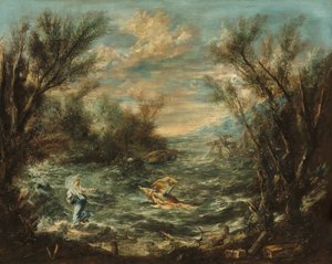 المسيح في بحر الجليل ، ج. 1740.