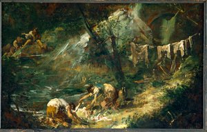 غسّالات (لوحة على قماش)