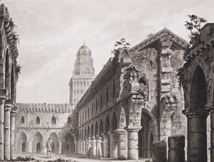 تصميم المسرح لأوبرا seria The Gypsies of Asturias بواسطة Carlo Evasio Soliva. تياترو ألا سكالا بواسطة اليساندرو سانكوريكو