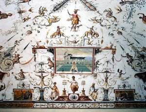 سقف ساليتا حوالي 1570 (جدارية) بواسطة Alessandro del (attr.to) الحلاقون