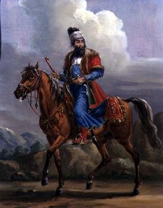 محارب شرقي (زيت على معدن)