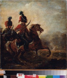 الفرسان. (فوج الفرسان). رسم ألكسندر أوسيبوفيتش أورلوفسكي (1777-1832) ، زيت على قماش