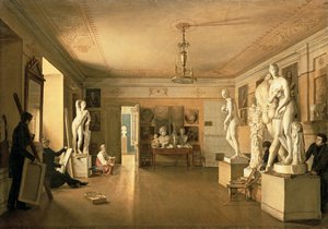 أتيليه الفنان أليكسي فينيسيانوف (1780-1847) 1827 بواسطة ألكسندر أليكسيفيتش أليكسييف