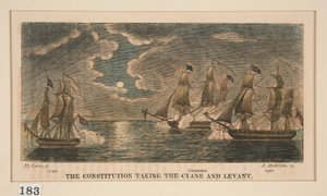 أخذ الدستور Cyane و Lavant ، واحد في سلسلة من ثمانية بواسطة Alexander Anderson