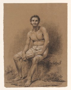 رأس دراسة لرجل ، ثلاثة أرباع جهة اليمين