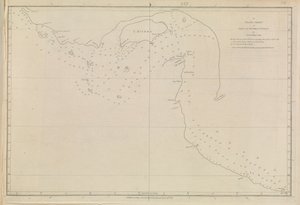 مخططات الموانئ، دالريمبل، ألكسندر نُشرت عام 1791. خريطة مستوية لخليج فارس، بقلم الملازم جون كانت 1773