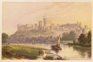 قلعة وندسور ، بيركشاير ، إنجلترا. 1880 (نقش) بواسطة الكسندر فرانسيس (بعد) ليدون