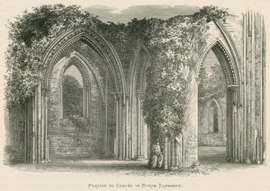 دير غلاستونبري ، جزء من الكنيسة في شمال Transept