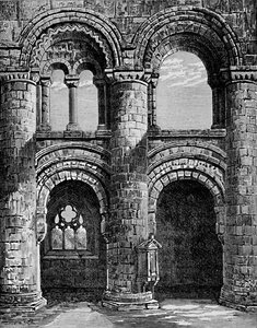 أقواس نورمان في ناف ، دير جيدبيرغ ، c1880 ، 1897 بواسطة ألكسندر فرانسيس ليدون