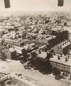 منظر جنوبي غربي من قبة المحكمة في شيكاغو ، 1858