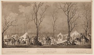 Bivouac of the Cossacks at Avenue des Champs-Elysées في باريس في مارس 1814 ، 1814 بواسطة ألكسندر إيفانوفيتش ساويرويد
