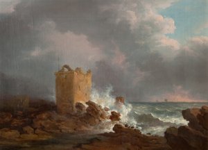 قلعة بورتي أثناء العاصفة ، حوالي عام 1810 (زيت على قماش)