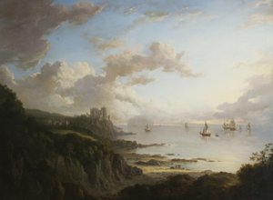 قلعة Culzean من الشمال مع Ailsa Craig ، c.1816