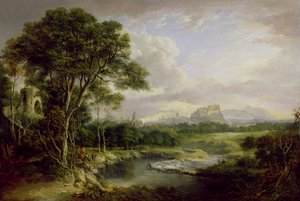 منظر لمدينة ادنبره ، حوالي عام 1822 (زيت على قماش)