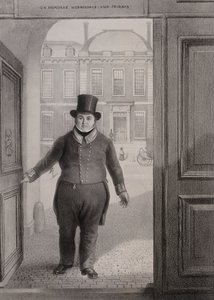 بوابة المدخل ، المتحف البريطاني ، هولبورن ، لندن ، c1850 بواسطة الكسندر أودريسكول