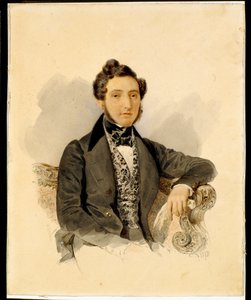 صورة لنيكولاي ميخائيلوفيتش دونوروف (1806-1849) - لوحة مائية على ورق رسمها ألكسندر بريولوف (بريولوف) (1798-1877)