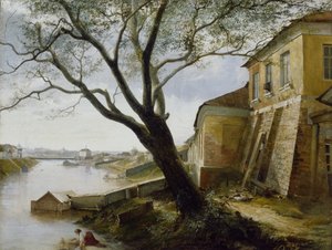 فوق نهر يوزا في موسكو ، 1860 بواسطة الكسندر بافلوفيتش بوبوف
