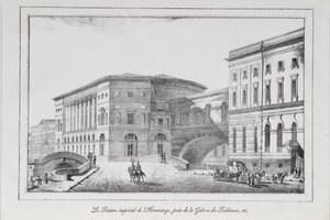 مسرح الأرميتاج في سلسلة سانت بطرسبرغ مناظر سانت بطرسبرغ ، 1820s بواسطة ألكسندر بلوخارت