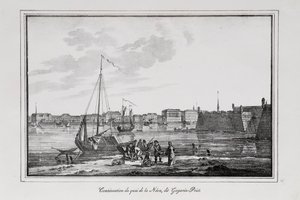 رصيف بتروفسكي في سانت بطرسبرغ ، ما يسمى بسلسلة مشاهد شجار Gagarinsky مناظر سانت بطرسبرغ ، 1820s بواسطة ألكسندر بلوخارت
