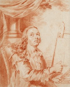 بورتريه ذاتي - عمل الكسندر (الكسندر) روزلين (1718-1793) ، متفائل على الورق بواسطة الكسندر روسلين