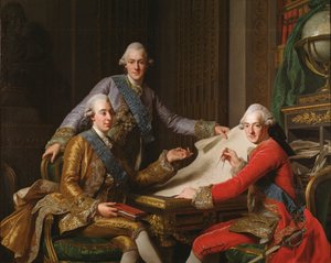 الملك جوستاف الثالث ملك السويد وإخوانه ، 1771