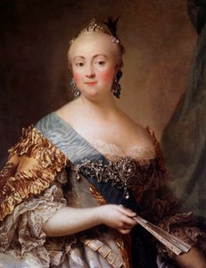 صورة إليزابيث بتروفنا (1709-1762) ، إمبراطور روسيا تحت اسم إليزابيث إيري ، ابنة بطرس الأكبر. لوحة ألكسندر روزلين (1718-1793) متحف هيرميتاج في القرن الثامن عشر ، سانت بطرسبرغ - صورة إليزابيث بتروفنا (1709-1